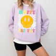 Happy Fri-Yay Teacher Friday Weekend School Comfort Colors Sweatshirt Orchid Happy Fri-Yay Teacher Friday Weekend School Comfort Colors Sweatshirt Orchid