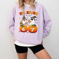 Haunted By 67 Boo Ghost Pumpkin Halloween Teacher Comfort Colors Sweatshirt Orchid Haunted By 67 Boo Ghost Pumpkin Halloween Teacher Comfort Colors Sweatshirt Orchid