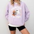 Haunted By My TBR Cute Ghost Book Reading Teacher Halloween Comfort Colors Sweatshirt Orchid Haunted By My TBR Cute Ghost Book Reading Teacher Halloween Comfort Colors Sweatshirt Orchid