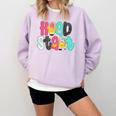 Head Start Team Homeschool Teacher Headstart Back To School Comfort Colors Sweatshirt Orchid