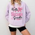 Hello Second Grade First Day Of School Coquette Teacher Girl Comfort Colors Sweatshirt Orchid Hello Second Grade First Day Of School Coquette Teacher Girl Comfort Colors Sweatshirt Orchid