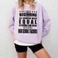 High School Teacher Personalized Comfort Colors Sweatshirt Orchid High School Teacher Personalized Comfort Colors Sweatshirt Orchid
