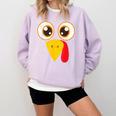 Hilarious Turkey Halloween Thanksgiving Teacher Nurse Comfort Colors Sweatshirt Orchid Hilarious Turkey Halloween Thanksgiving Teacher Nurse Comfort Colors Sweatshirt Orchid