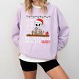 I'Ll Just Wait Until It's Quiet Skeleton Teacher Christmas Comfort Colors Sweatshirt Orchid I'Ll Just Wait Until It's Quiet Skeleton Teacher Christmas Comfort Colors Sweatshirt Orchid
