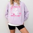 I'Ll Just Wait Until It's Quiet Spooky Teacher Halloween Comfort Colors Sweatshirt Orchid I'Ll Just Wait Until It's Quiet Spooky Teacher Halloween Comfort Colors Sweatshirt Orchid