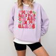 I'm So Berry Glad You Are Strawberry Elementary Teacher Comfort Colors Sweatshirt Orchid