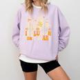Inclusion Isn't Scary Mummy Boo Ghost Halloween SLP Teacher Comfort Colors Sweatshirt Orchid