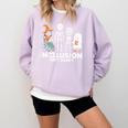 Inclusion Isn't Scary SLP Halloween Costume Sped Teacher Comfort Colors Sweatshirt Orchid Inclusion Isn't Scary SLP Halloween Costume Sped Teacher Comfort Colors Sweatshirt Orchid