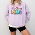 Infant Teacher Floral First Day Back To School Teaching Comfort Colors Sweatshirt Orchid Infant Teacher Floral First Day Back To School Teaching Comfort Colors Sweatshirt Orchid