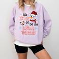 It's Cool To Be a Infant Teacher Snowman Winter Christmas Comfort Colors Sweatshirt Orchid It's Cool To Be a Infant Teacher Snowman Winter Christmas Comfort Colors Sweatshirt Orchid