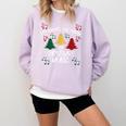 It's Never Too Early For Christmas Music Teacher Comfort Colors Sweatshirt Orchid
