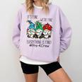 It's Fine We'Re Fine Gnome Pre-K Teacher Christmas Light For Men Women Comfort Colors Sweatshirt Orchid It's Fine We'Re Fine Gnome Pre-K Teacher Christmas Light For Men Women Comfort Colors Sweatshirt Orchid