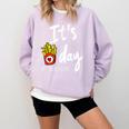 It's Fry Day Teacher Life Comfort Colors Sweatshirt Orchid It's Fry Day Teacher Life Comfort Colors Sweatshirt Orchid