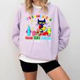 It's A Good-Day To Teach Tiny Humans Pre-K Cat Teacher Lover Comfort Colors Sweatshirt Orchid