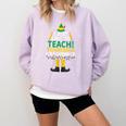 I Just Like To Teach Teaching My Favorite Christmas Teacher Comfort Colors Sweatshirt Orchid I Just Like To Teach Teaching My Favorite Christmas Teacher Comfort Colors Sweatshirt Orchid
