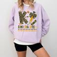 K Is For Kindergarten Teacher Coquette Bow Camo Comfort Colors Sweatshirt Orchid K Is For Kindergarten Teacher Coquette Bow Camo Comfort Colors Sweatshirt Orchid