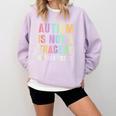 Kids AUTISM IS NOT A TRAGEDY IGNORANCE IS Proud Teacher Crew Comfort Colors Sweatshirt Orchid Kids AUTISM IS NOT A TRAGEDY IGNORANCE IS Proud Teacher Crew Comfort Colors Sweatshirt Orchid
