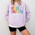 Kindergarten Squad Team Crew Teacher Back To School Comfort Colors Sweatshirt Orchid Kindergarten Squad Team Crew Teacher Back To School Comfort Colors Sweatshirt Orchid