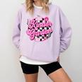 Kindergarten Teacher Women Checkered First Day Of School Comfort Colors Sweatshirt Orchid Kindergarten Teacher Women Checkered First Day Of School Comfort Colors Sweatshirt Orchid