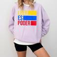 Leer Es Poder Colombian Spanish Teacher Maestra Colombia Comfort Colors Sweatshirt Orchid Leer Es Poder Colombian Spanish Teacher Maestra Colombia Comfort Colors Sweatshirt Orchid