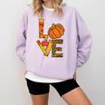 Leopard Pumpkin Love Teacher Life Thanksgiving Fall Women Comfort Colors Sweatshirt Orchid Leopard Pumpkin Love Teacher Life Thanksgiving Fall Women Comfort Colors Sweatshirt Orchid
