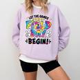 Let The Games Field Day Begin Tie Dye Adults Teacher Kids Comfort Colors Sweatshirt Orchid Let The Games Field Day Begin Tie Dye Adults Teacher Kids Comfort Colors Sweatshirt Orchid