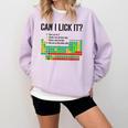 Can I Lick It Periodic Table Chart Science Teacher Comfort Colors Sweatshirt Orchid Can I Lick It Periodic Table Chart Science Teacher Comfort Colors Sweatshirt Orchid