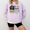 Llama Shirt English Teacher School Student ESL Joke Comfort Colors Sweatshirt Orchid