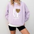 Love Leopard Print Teacher Cheetah School Inspire Teach Comfort Colors Sweatshirt Orchid Love Leopard Print Teacher Cheetah School Inspire Teach Comfort Colors Sweatshirt Orchid