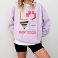 Love Montessori Education Math Teacher Comfort Colors Sweatshirt Orchid Love Montessori Education Math Teacher Comfort Colors Sweatshirt Orchid