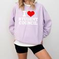 I Love Student Council Student Teacher Comfort Colors Sweatshirt Orchid I Love Student Council Student Teacher Comfort Colors Sweatshirt Orchid