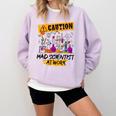 Mad Scientist Halloween Costume Science Teacher Comfort Colors Sweatshirt Orchid Mad Scientist Halloween Costume Science Teacher Comfort Colors Sweatshirt Orchid