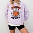 Mad Scientist Pumpkin Science Teacher Halloween Costume Kids Comfort Colors Sweatshirt Orchid Mad Scientist Pumpkin Science Teacher Halloween Costume Kids Comfort Colors Sweatshirt Orchid