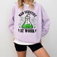 Mad Scientist Science Teacher Halloween Costume Teen Girls Comfort Colors Sweatshirt Orchid Mad Scientist Science Teacher Halloween Costume Teen Girls Comfort Colors Sweatshirt Orchid