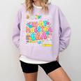 In My Maestra Era Spanish Bilingual Teacher Back To School Comfort Colors Sweatshirt Orchid