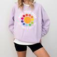 Make Your Mark For a International Dot Day Teacher Dot Lover Comfort Colors Sweatshirt Orchid