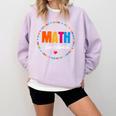 Math Interventionist Teacher Coach Squad Mathematics STEM Comfort Colors Sweatshirt Orchid Math Interventionist Teacher Coach Squad Mathematics STEM Comfort Colors Sweatshirt Orchid