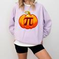 Math Teacher Halloween Costume Pumpkin Pi Pun Pie Men Comfort Colors Sweatshirt Orchid