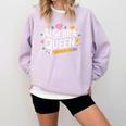 Mathematician And Mathematics Teacher Algebra Queen Comfort Colors Sweatshirt Orchid