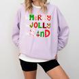 Be Merry Be Jolly Be Kind Merry Christmas Teacher Xmas Pjs Comfort Colors Sweatshirt Orchid Be Merry Be Jolly Be Kind Merry Christmas Teacher Xmas Pjs Comfort Colors Sweatshirt Orchid
