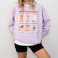 Merry Syllables Teacher Christmas Educational Kids Comfort Colors Sweatshirt Orchid Merry Syllables Teacher Christmas Educational Kids Comfort Colors Sweatshirt Orchid