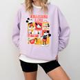 Mickey Mouse Teacher Life Comfort Colors Sweatshirt Orchid