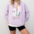 Music Teacher Music Math Language History Reading Science Comfort Colors Sweatshirt Orchid