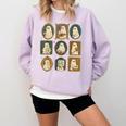 Music Teacher Orchestra Spooky Halloween Ghost Band Comfort Colors Sweatshirt Orchid