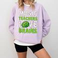 Music Teachers Love Brains Cute Teaching Halloween Comfort Colors Sweatshirt Orchid Music Teachers Love Brains Cute Teaching Halloween Comfort Colors Sweatshirt Orchid