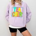 Neon Retro Teacher Cute Teacher Team New Teacher Back To Sch Comfort Colors Sweatshirt Orchid Neon Retro Teacher Cute Teacher Team New Teacher Back To Sch Comfort Colors Sweatshirt Orchid
