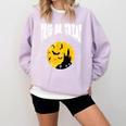 Nerdy Trig Or Treat Halloween Costume Math Teacher Comfort Colors Sweatshirt Orchid