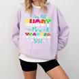 I Am Not Short I Am Pre-K Teacher Size Teacher For Men Women Kids Comfort Colors Sweatshirt Orchid