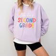Oh Hey Second Grade First Day Of Teacher Girls Boys Kids Comfort Colors Sweatshirt Orchid