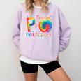 P Is For Preschool Tie Dye Back To School Teacher Men Women Girls Kids Comfort Colors Sweatshirt Orchid